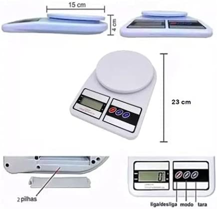 JDX Digital Weighing Machine Multipurpose Electronic Weight Scale with Backlit LCD Display for Measuring Food, Cake, Vegetable, Fruit