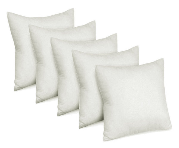 Embroco Microfiber Cushion Filler for sofa, Set of 5