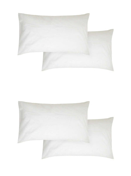 Embroco Best Solid Best Sleeping Pillow Pack of 4 (WhitePillow)