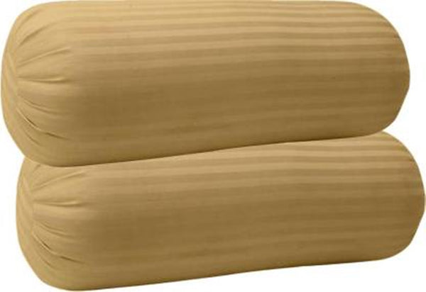 JDX Bombay Dyeing Cotton Cloth, Bolster Round Pillow Filled with Reliance Microfiber, Set of 2