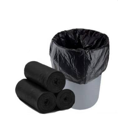 JDX Big Wig Oxo-biodegradable Disposable Black Garbage Dustbin Trash Bags, 17 X 19 Inches Small Size 150 Bags (5 Roll)