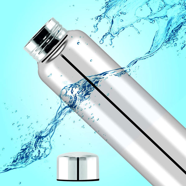 JDX  Stainless Steel Water Bottle 1000ml(1 litre)Approx, Stainless Steel Bottle silver, Steel fridge Bottle ,Steel Sports Bottle,Steel Bottle, Gym,Office,Water Bottle 900ml. Pack of 1
