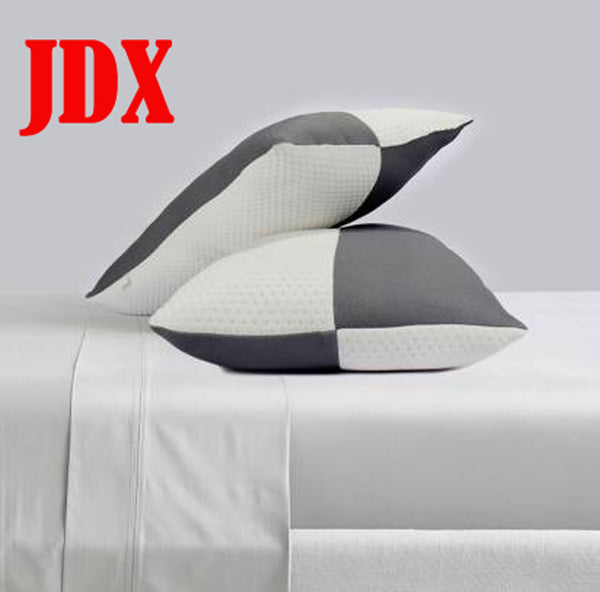 JDX Luxurious Soft Microfiber Sleeping Soft Pillow, Pack of 2, (White, Grey)