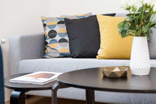 JDX Premium Micro Fibre Sofa Cushion Filler Set of 5 for Living Room and Diwan
