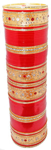 chura for women, chura for girls, chuda, chuda for wedding, chuda bangles, chuda for womens, fashinable chuda, chuda for function, red & golden chura
