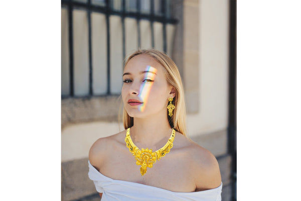 Trendy Golden Plated Necklace Set for Women and Girls