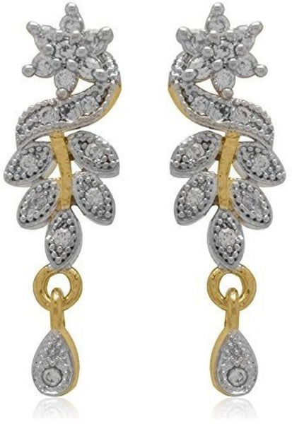 Modern American Diamond Studded Mangalsutra wirh Earring for Womens