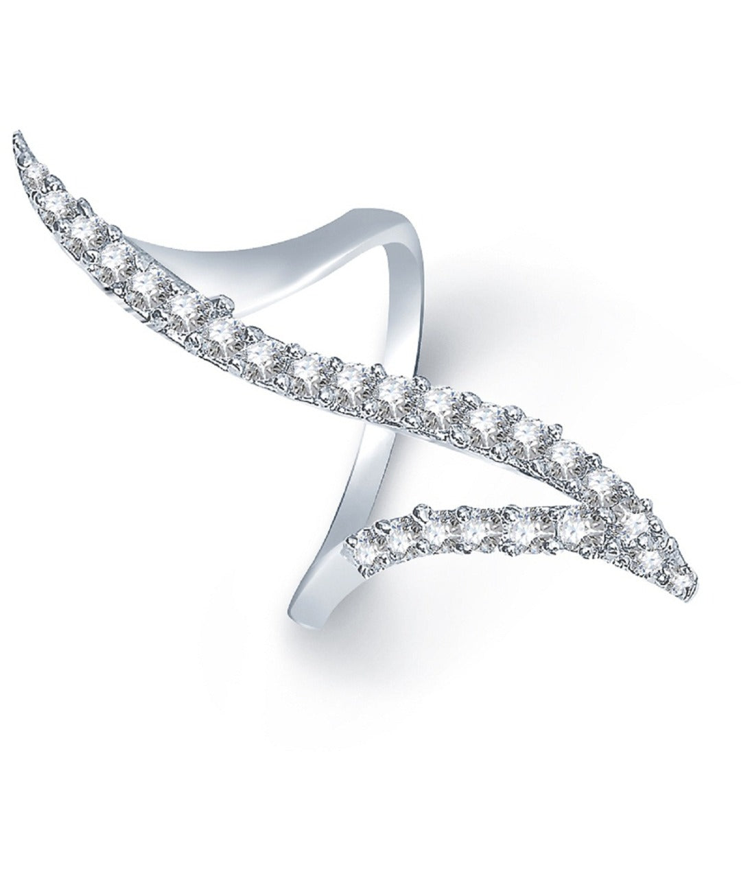 American Diamond Zirconia Stone Ring For Women-Blue Diamond Ring – Niscka