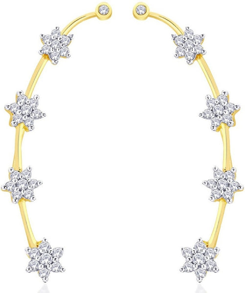 Designer Star Shape Crystel Studd Earring Set for Women And Girls