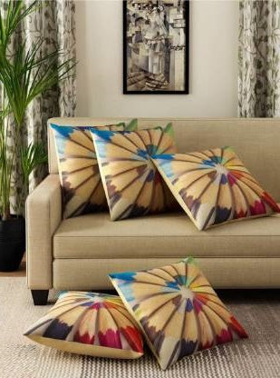 Buy High Class Soft Velvet Birds, Tree Printed Cushion Cover in