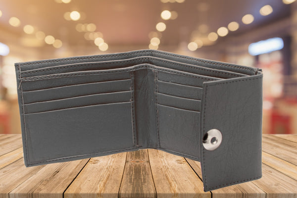 Luxurious & High Quality of Black Artificial Leather Wallet for Male