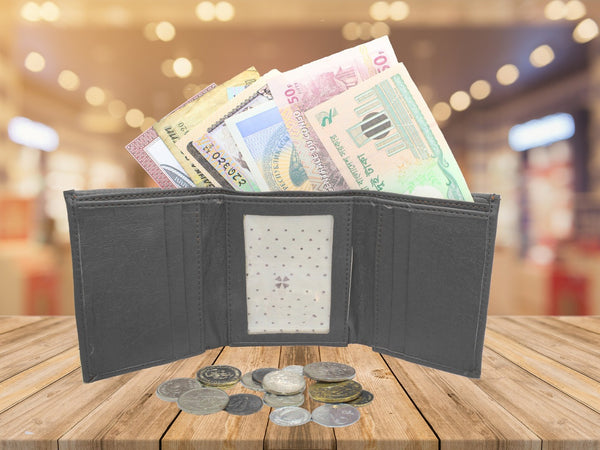 Luxurious & High Quality of Black Artificial Leather Wallet for Male