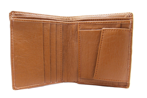 Luxurious & High Quality of Tan Color Artificial Leather Wallet for Male