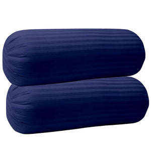 High Quality and Best Fibre Soft Bolster Pillow (Blue) Set of 2 (9x24)