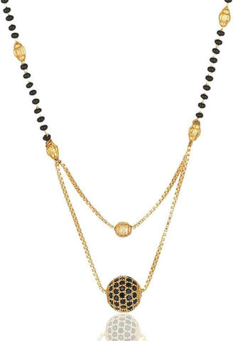 Designer Golden Plated Chain Mangalsutra for Womens