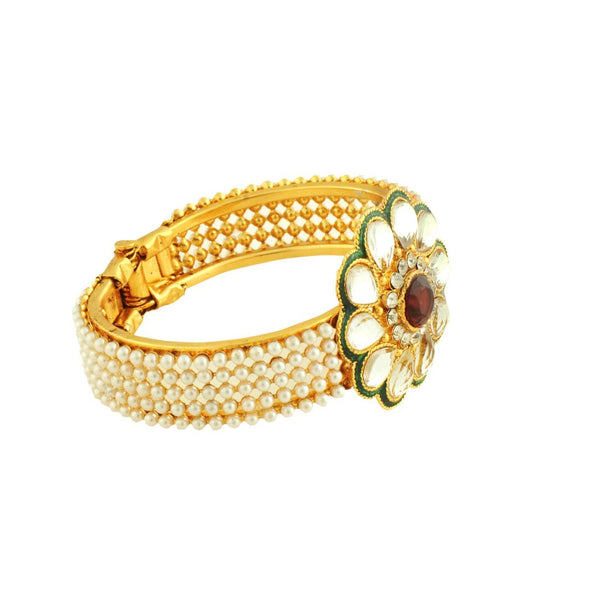 Gold Plated Flower Shape Bracelet & For Women & Girls