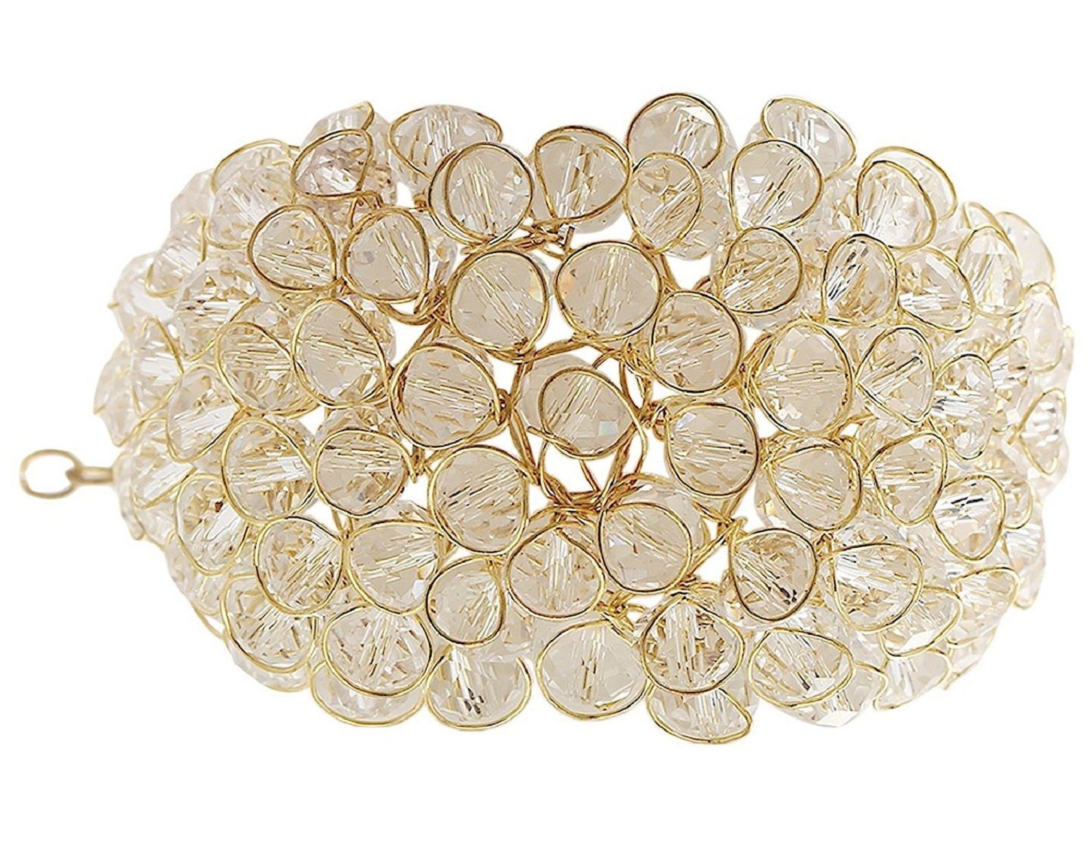 Stylish & Crystal Bracelet White Color Suitable Size & Adjustable for Women and Girls
